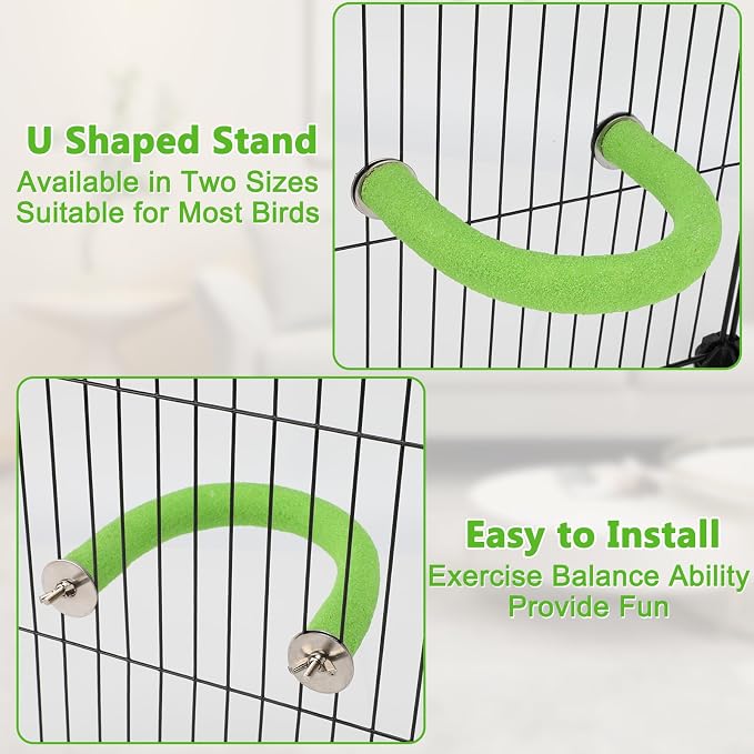 Rypet U Shape Parrot Perch Stand Toy - Image 5