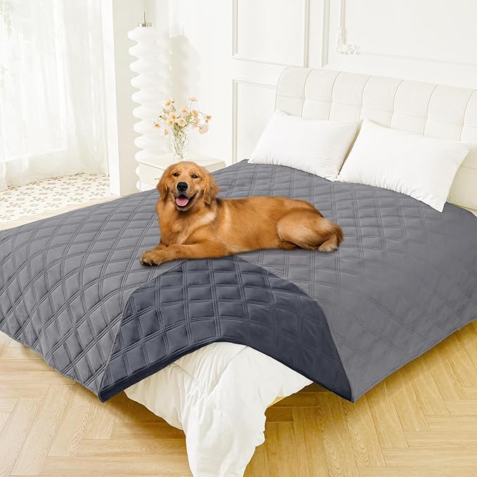 Smiry Waterproof Dog Bed Cover Blanket 82x102, Soft Reversible Pet Blanket by Smiry