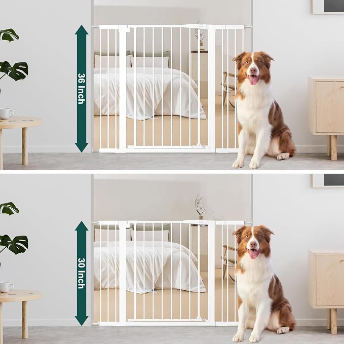 keny 36" Extra Tall Baby Gate for Doorways, Fits Openings 29.7" to 46" Wide - Image 3