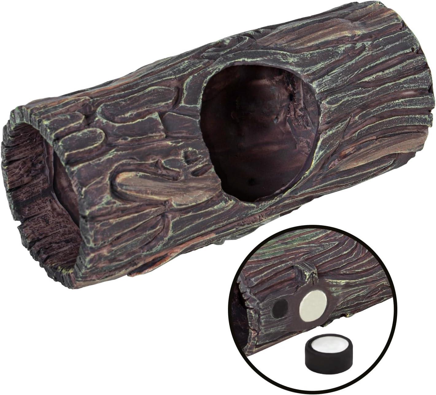 REPTIZOO Magnetic Crested Gecko Reptile Hide Cave - GlobalHabitat Supply