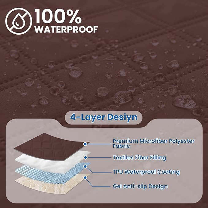 Waterproof Dog Bed Cover Pet Blanket, Soft Couch Cover - Image 2
