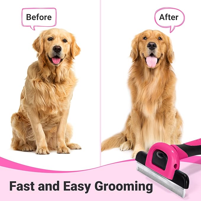 MIU COLOR Pet Grooming Brush, Deshedding Tool - Image 4