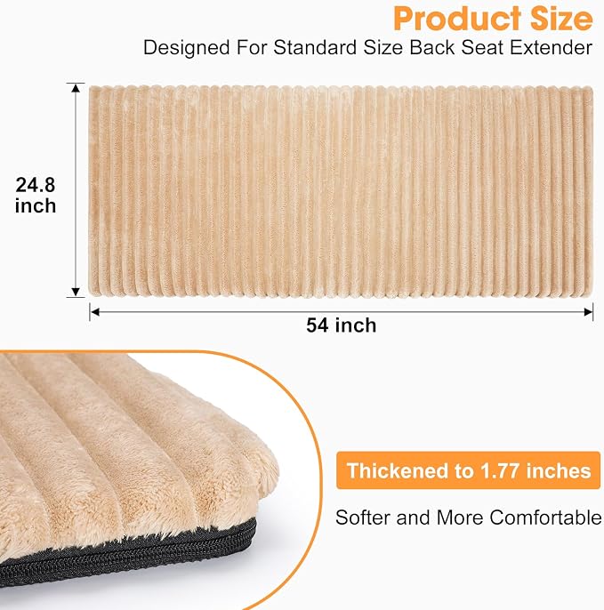 FURTIME Backseat Pet Bed Mat, Non-Slip Dog Bed - Image 4