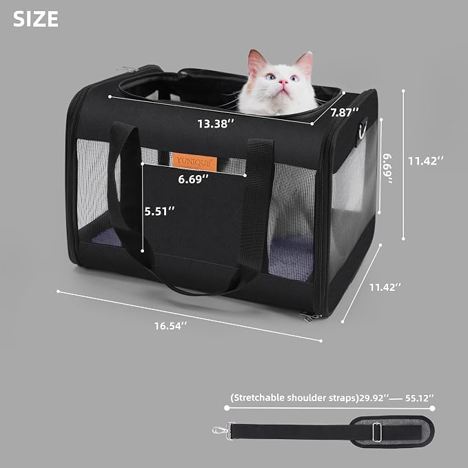 YUNIQUE Soft-Sided Cat & Dog Carrier - Image 2