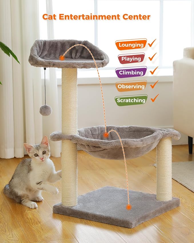 Cat Tree 28", Cat Scratching Post - Image 7