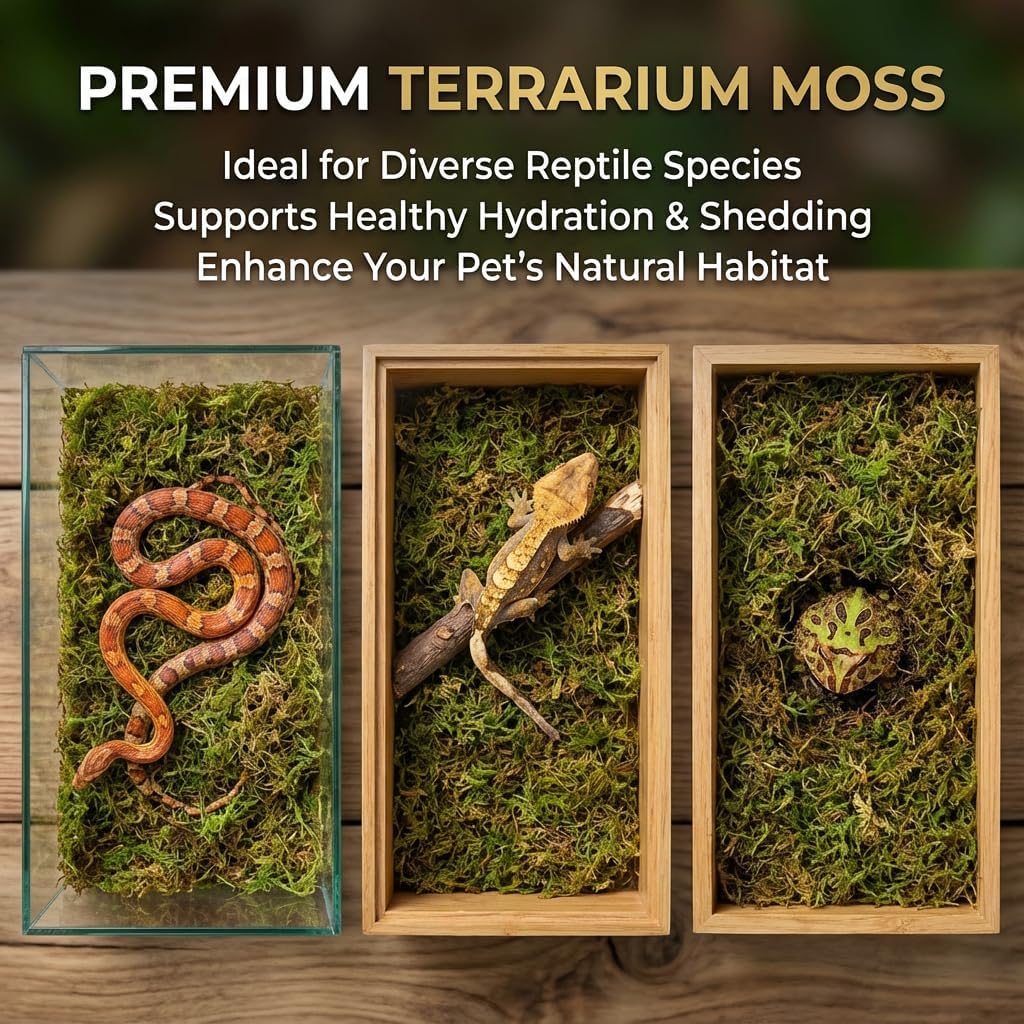 Sukh Green Sphagnum Moss Reptile Substrate, 5oz - GlobalHabitat Supply
