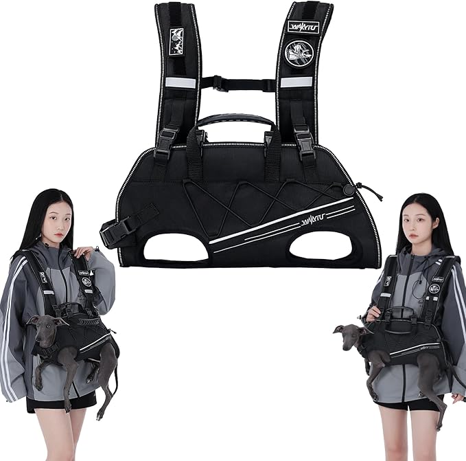 Dog Lift Harness for Small Dogs, Dog Backpack Carrier, Adjustable Padded by Petshome
