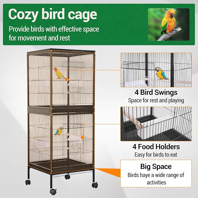 GarveeHome Small Bird Cage - Image 3