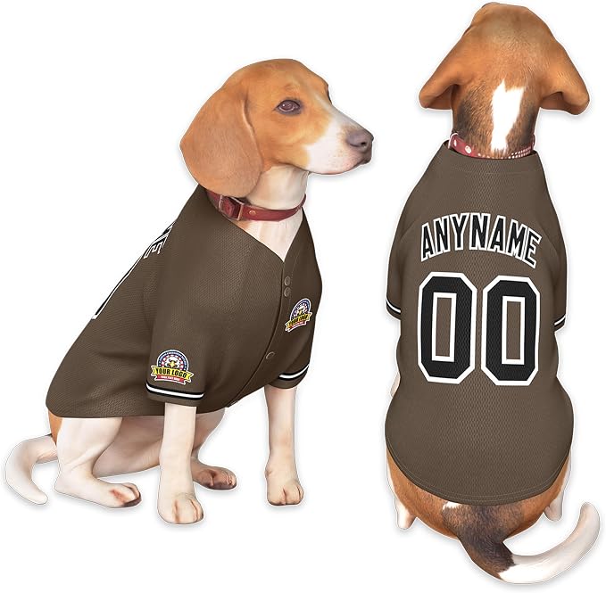 Custom Dog Baseball Jersey by KXK