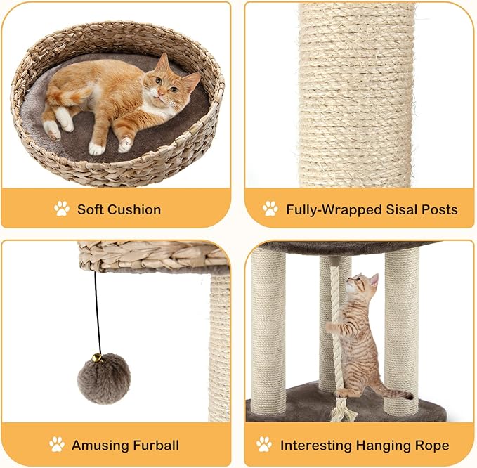 PETSITE 41 Inch Modern Cat Tree - Image 2
