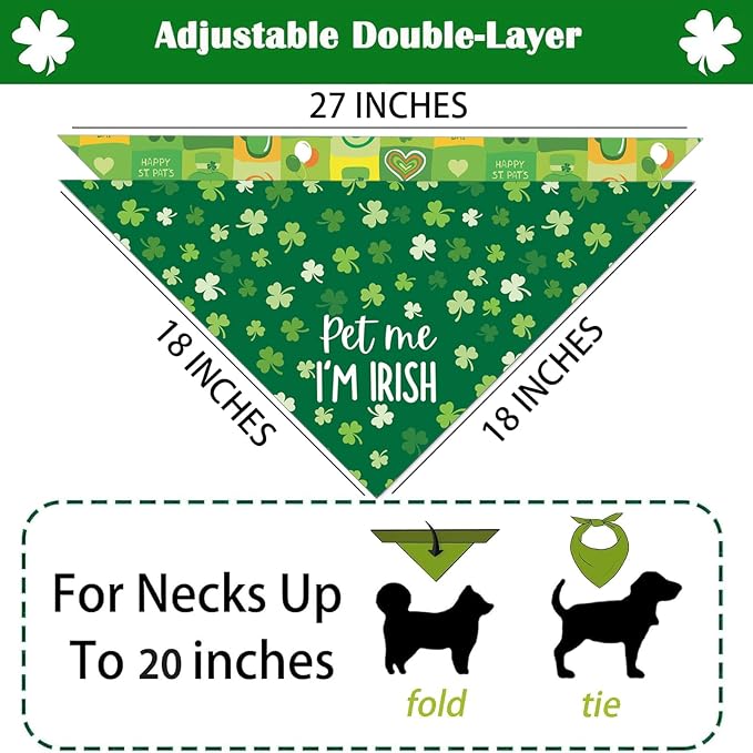 St Patricks Day Dog Bandanas - Image 5