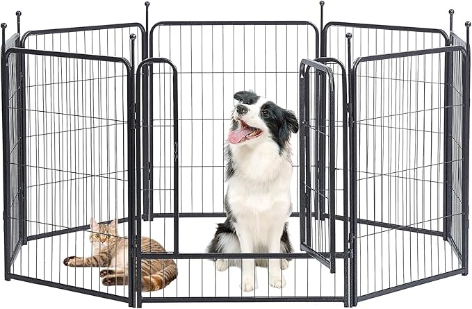 Dog Playpen, 32/40/45 Inch Height in Heavy Duty, Folding Indoor Outdoor by BestForYourPets