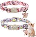 2 Pack Sweet Girly Cat Collars by Babolepet