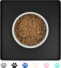 Ptlom Pet Placemat for Dog and Cat, Waterproof Non-Slip Silicone Feeding Bowl by PTLOM