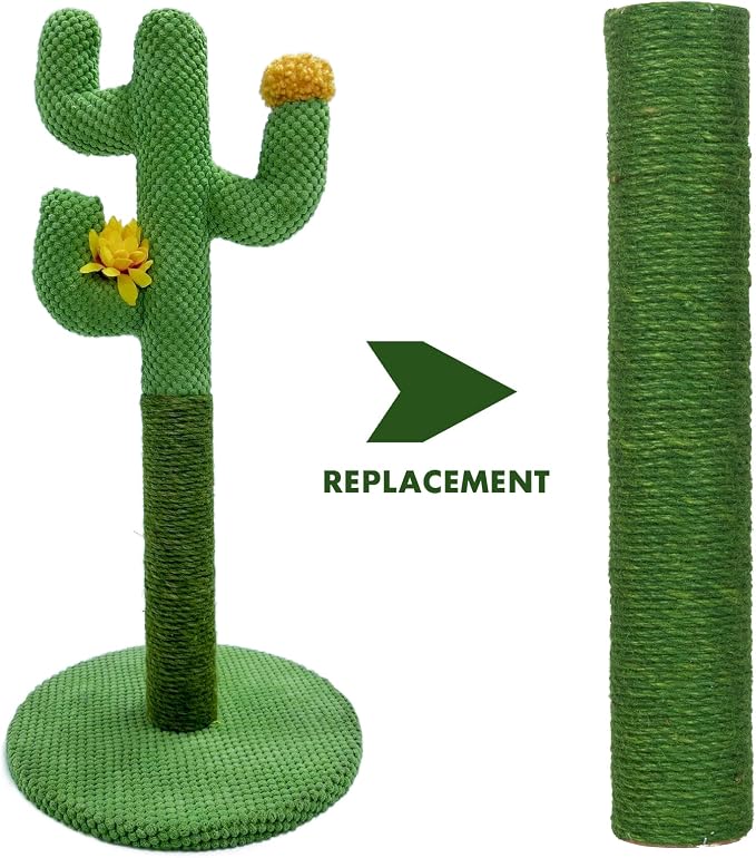 PowerKing Natural Sisal Replacement Scratching Post, 15.7'' 2 Pieces M8 Cat - Image 6