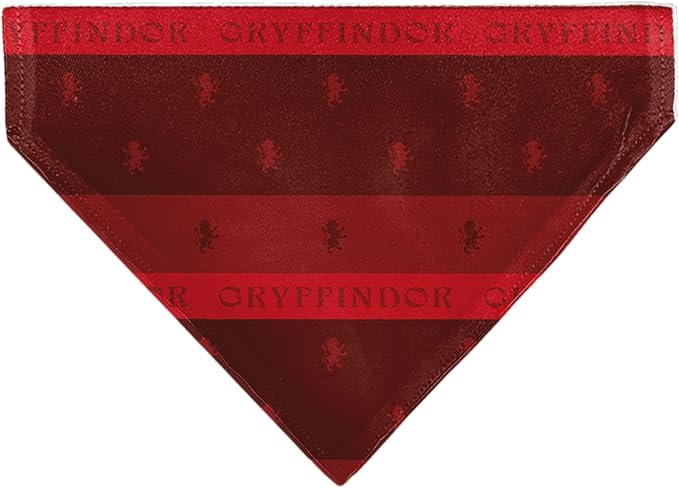 Harry Potter Pet Bandana Harry Potter Gryffindor Traits Banner and Icons Reds - Image 2