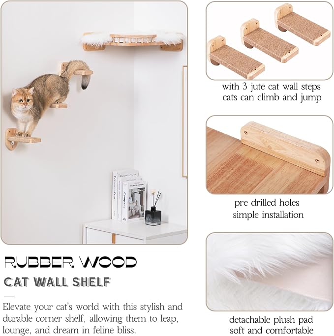 Cat Shelves - 3-Step Wall Climbing Set - Image 6