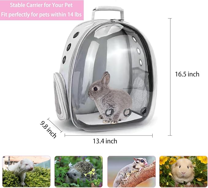 Small Pet Carrier Backpack Rabbit Carrier - Image 2