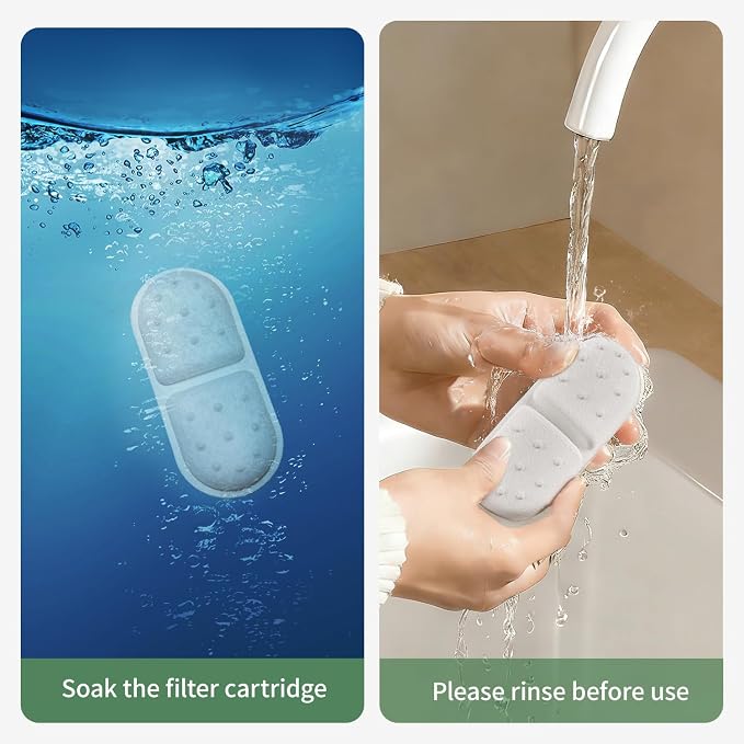 Cat Water Fountain Filter, 1 Pack Replacement Filter & Sponge, Only Applicable - Image 5