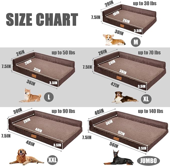 Patas Lague Orthopedic Jumbo Dog Bed - Image 5