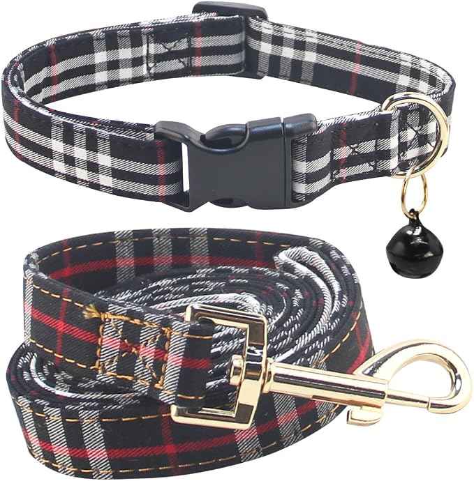 SuperBuddy Dog Collar and Leash, Breathable Adjustable Dog Collar-Safe