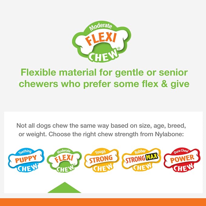 Nylabone Flex Moderate Chew Dog Toy Chicken Small/Regular - Image 3