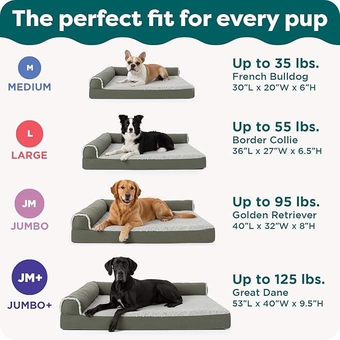 Furhaven Orthopedic Dog Bed for Large/Medium Dogs w/ Removable Bolsters & - Image 6