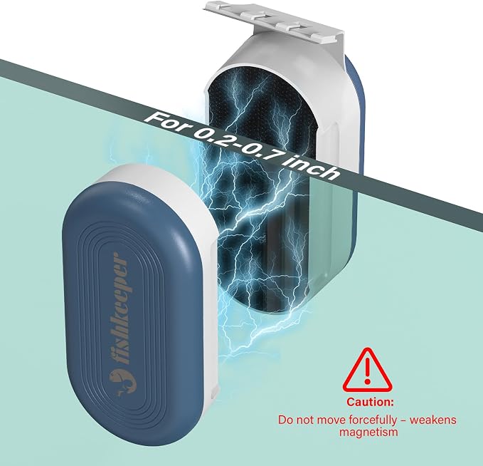 fishkeeper Magnetic Aquarium Glass Cleaner, Fish Tank Algae Scraper Cleaner - Image 3