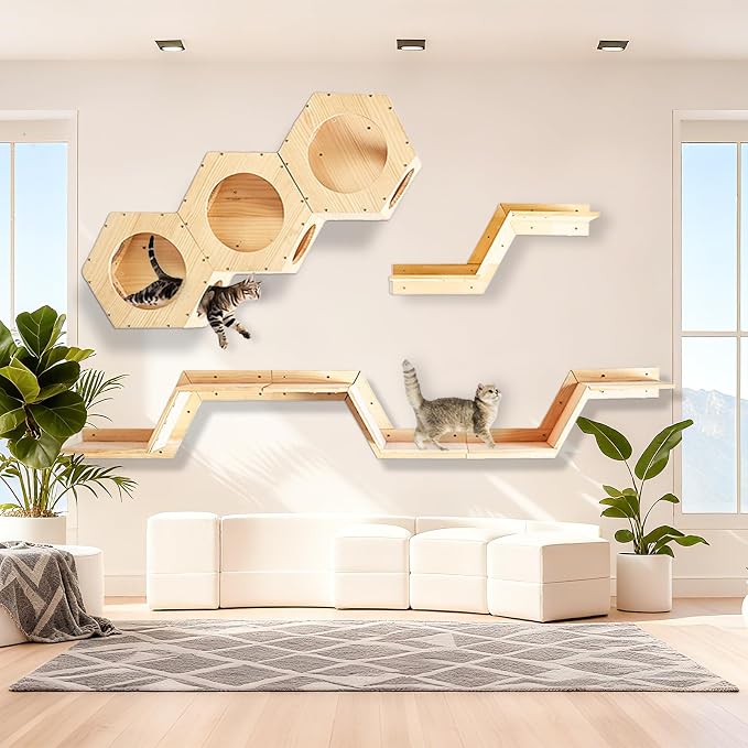 Cat Wall Shelves and Furniture Set - Image 2