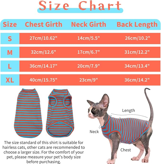 BRKURLEG Hairless Cats T Shirt, Cat Sweaters, Pullover Kitten Shirts, - Image 2