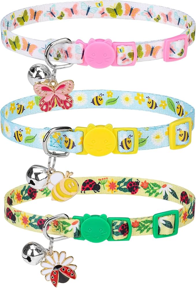 PUPTECK Spring Breakaway Cat Collars by PUPTECK