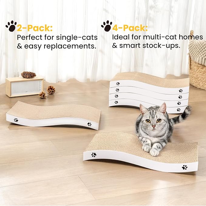 Cat Scratcher, Durable Scratch Pad, Corrugated Cardboard Scratching Board - Image 7