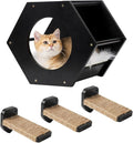 Cat Shelves with 3 Steps Scratcher Post & Hammock by CoolEx