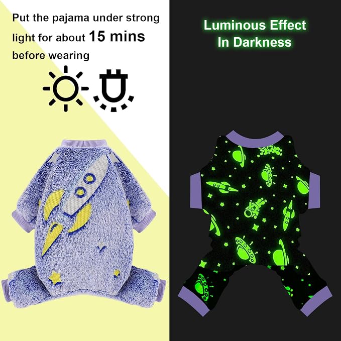 Fleece Dog Pajamas Small, Fall Winter Pjs, Cute Extra Small Puppy Clothes - Image 5