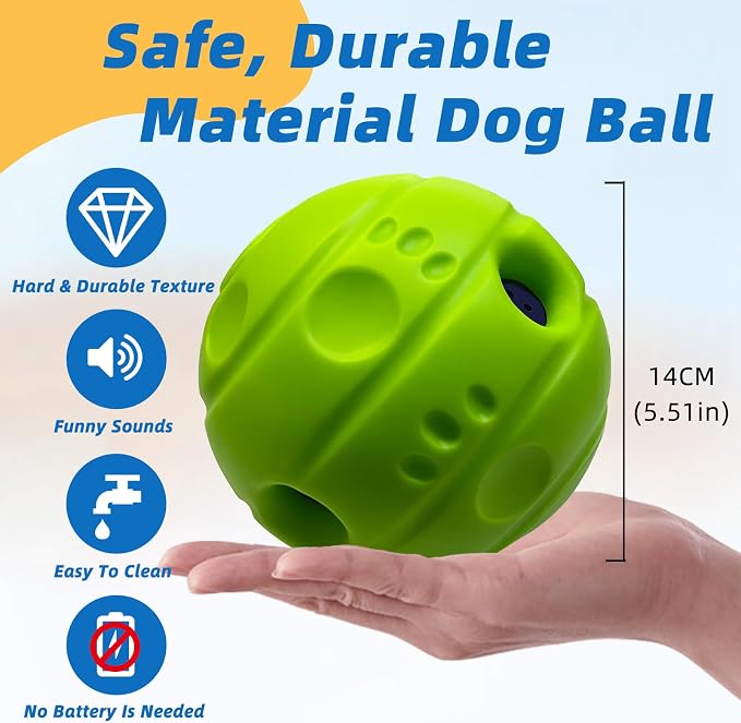 Dog Toys Ball, Interactive Dog Ball, No Paint, Gibbering Sound - Image 4