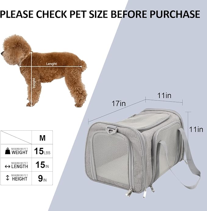 Henkelion Cat Carriers Dog Carrier Pet Carrier - Image 4