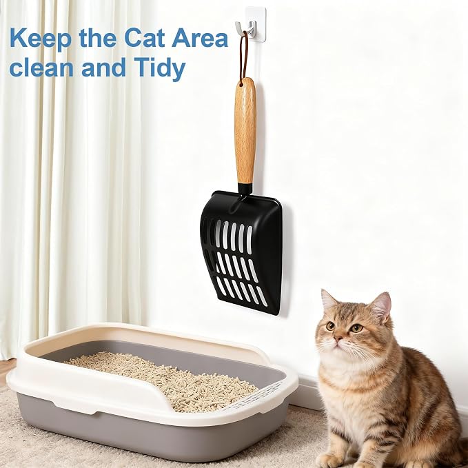 Cat Litter Scoop, Metal Litter Scoop, Heavy Duty Metal Cat Scooper - Image 4