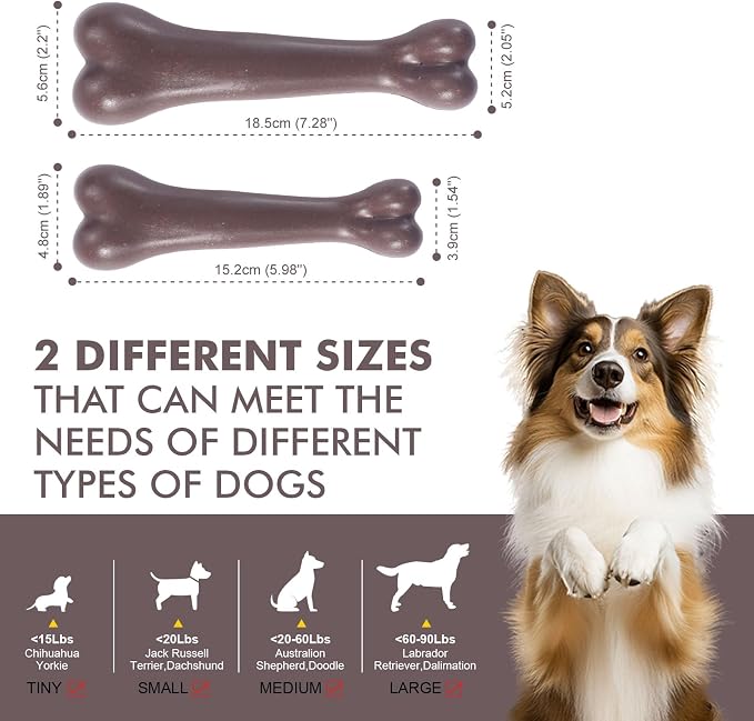 2 Pack Durable Dog Chew Toys for Aggressive Chewers-Puppy Teething Toys - Image 3