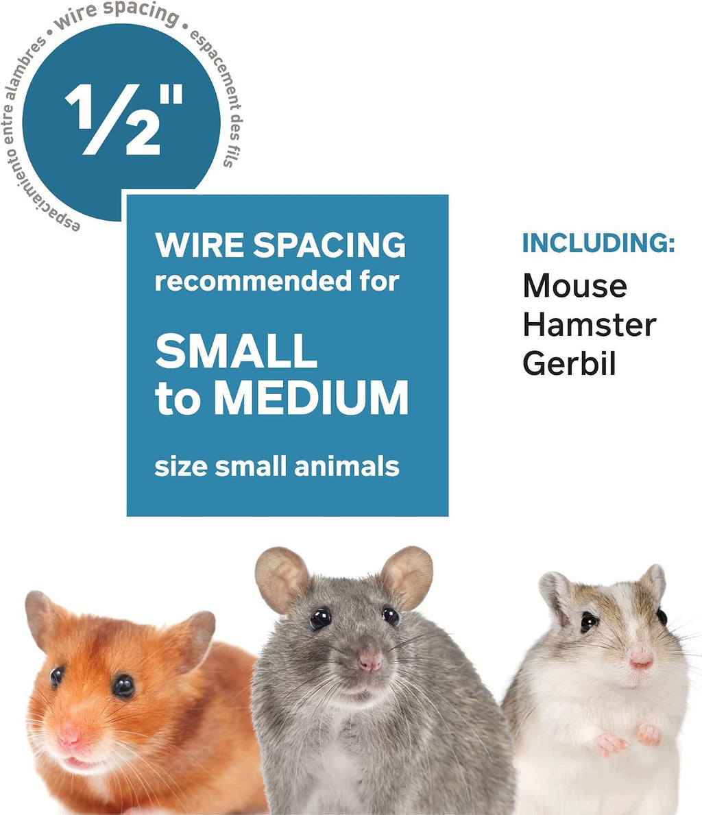 Prevue Pet Products Hamster Medium Haven, Blue - GlobalHabitat Supply