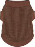 Cozy and Functional Dog Shirts for Small Puppies: Stretchable Brown Attire by Paiaite