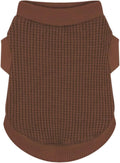 Cozy and Functional Dog Shirts for Small Puppies: Stretchable Brown Attire by Paiaite