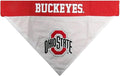 Pets First Collegiate Pet Accessories, Reversible Bandana, Ohio State Buckeyes by PETSFIRST
