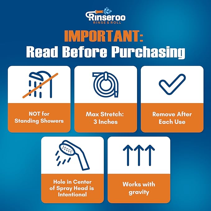 Rinseroo: Slip-On Tub Hose – As Seen on Shark Tank – 5ft Flex Bathtub Faucet - Image 3