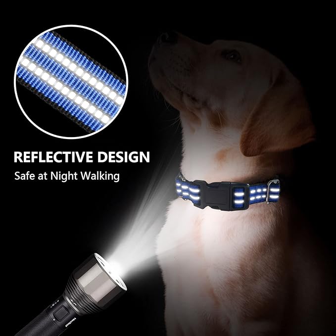 Hikiko Martingale Collar for Dogs Reflective Nylon Dog Collar - Image 4