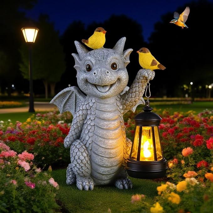 ILLUMINEW Solar Dragon Garden Statue by ILLUMINEW
