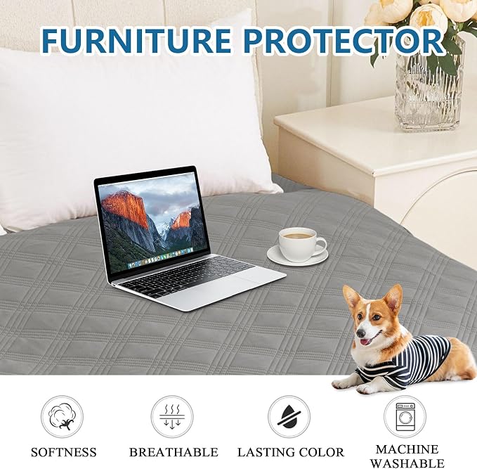 hyha Waterproof Dog Blanket, Reversible Pet Bed Blanket, Soft Sofa Couch Cover - Image 7