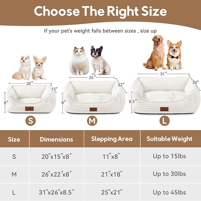 Cat Dog Bed for Pets, Rectangle Pet Bed Gift for Puppy and Kitten, Machine - Image 5