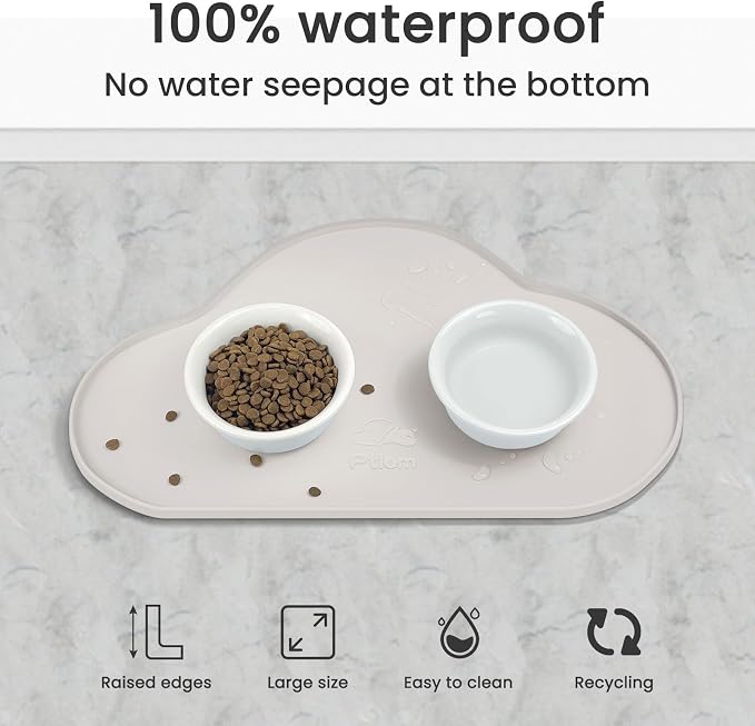 Ptlom Dog Food Mat Anti-Slip Dog Bowl Mats - Image 8