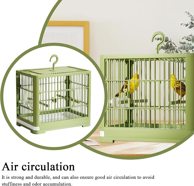 2025 New Carry Cage for Parakeet Portable 30x23x26cm Bird Travel Carrier Cage - Image 7