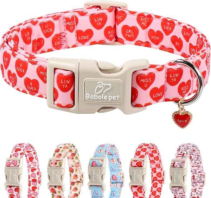 Valentines Dog Collar for Large Dogs